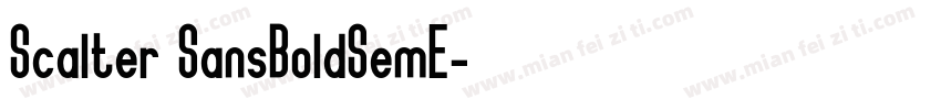 Scalter SansBoldSemE字体转换